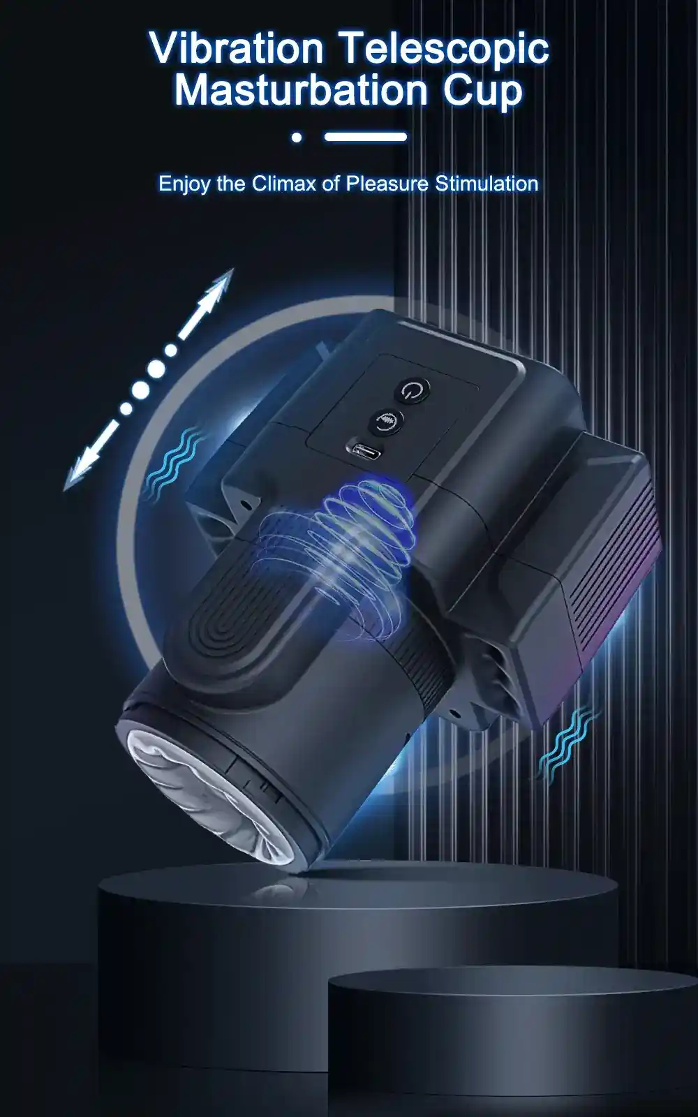 estimulador masculino automatico con vibracion