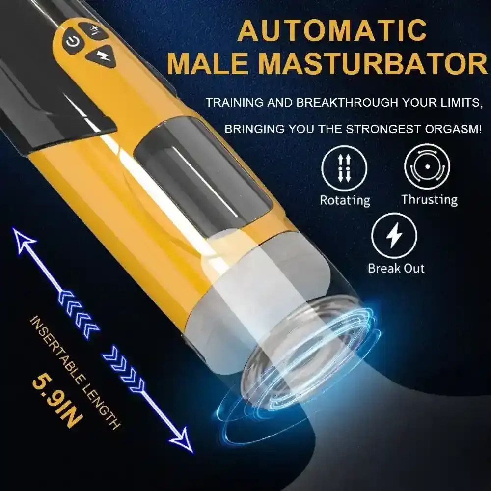 estimulador masculino silicona medica con empuje