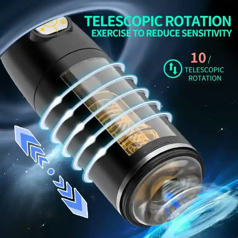 estimulador masculino telescopico de silicona suave