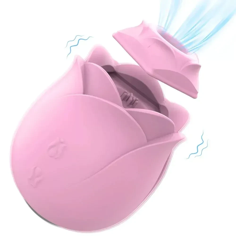 estimulador ondas presion impermeable rosa