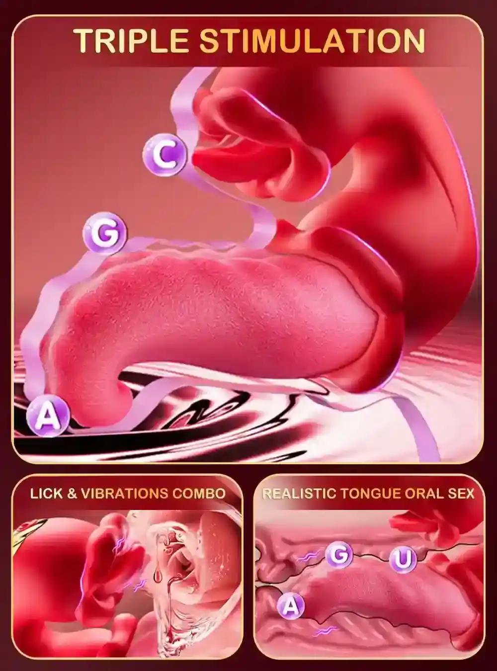 estimulador oral de lengua para clitoris