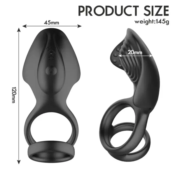 estimulador prostático impermeable de silicona