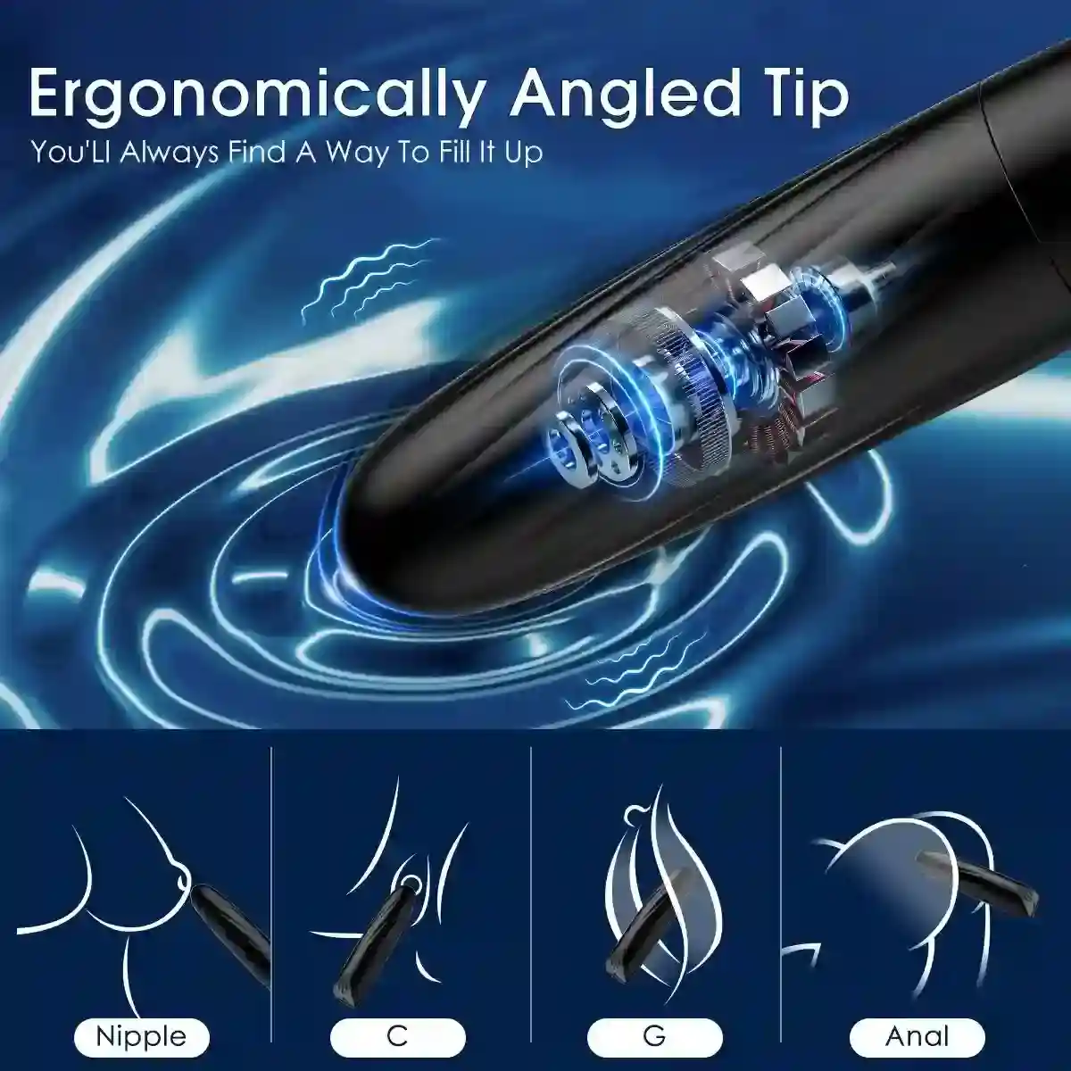 estimulador punto g silicona medica usb