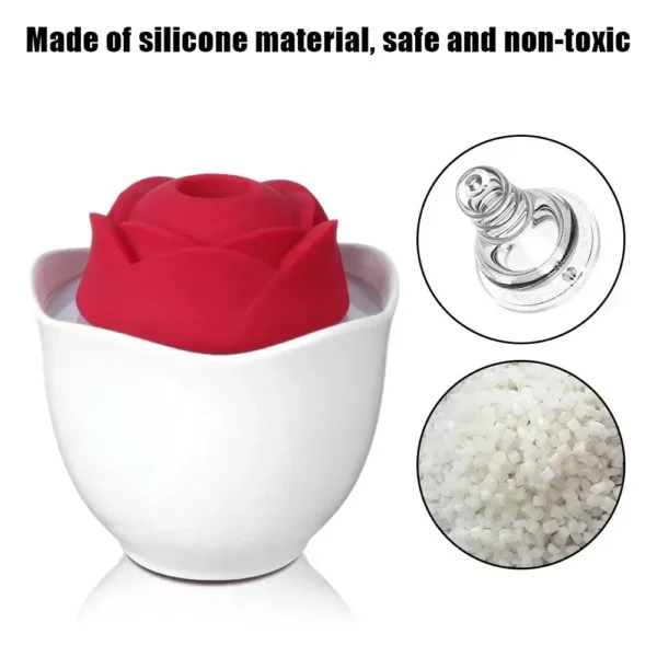 estimulador rosa silicona abs
