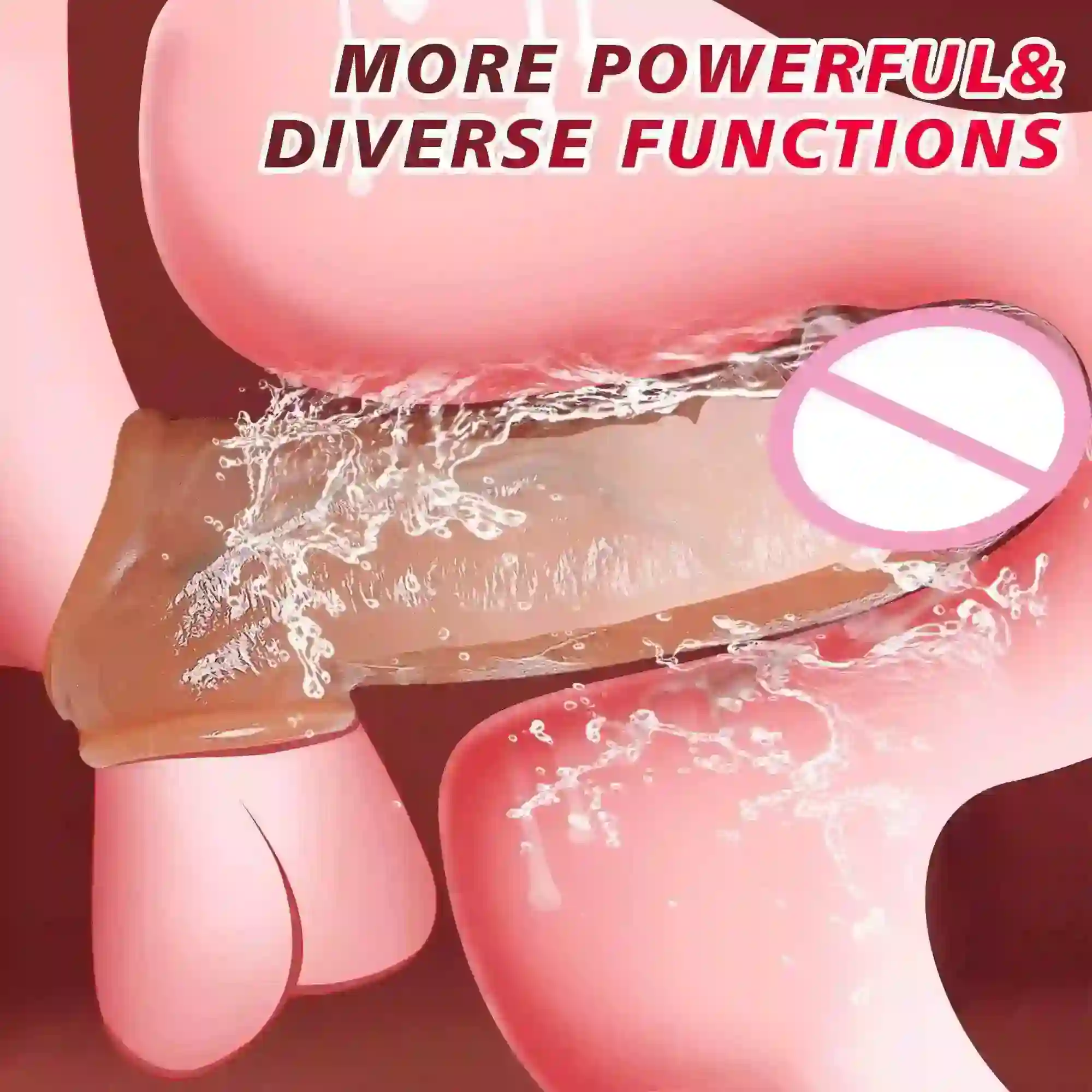 extensor pene de silicona blanda color carne