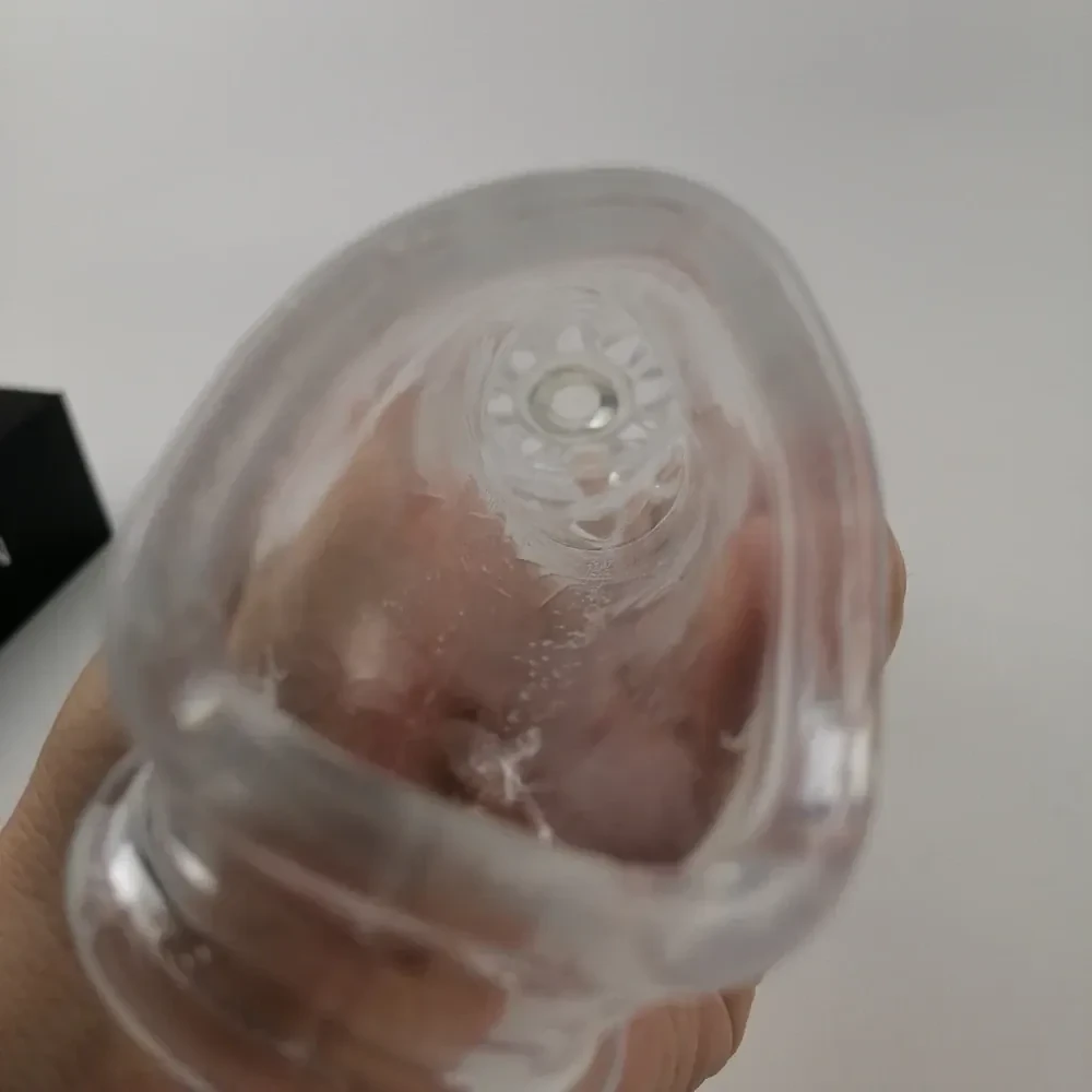 funda vibratoria para pene transparente