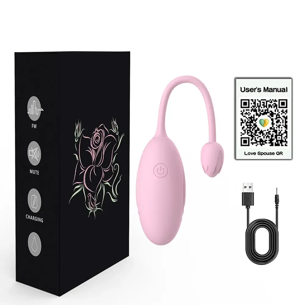 huevo vibrador silicona medica rosa control app