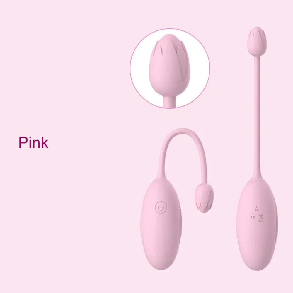 huevo vibrador silicona medica rosa recargable
