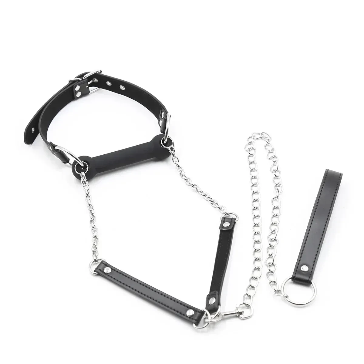 isensualflow es capucha bondage negra de cuero premium