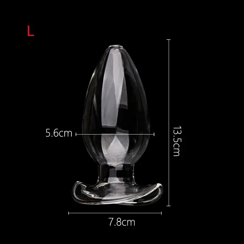 isensualflow es dilatador anal hueco vidrio transparente
