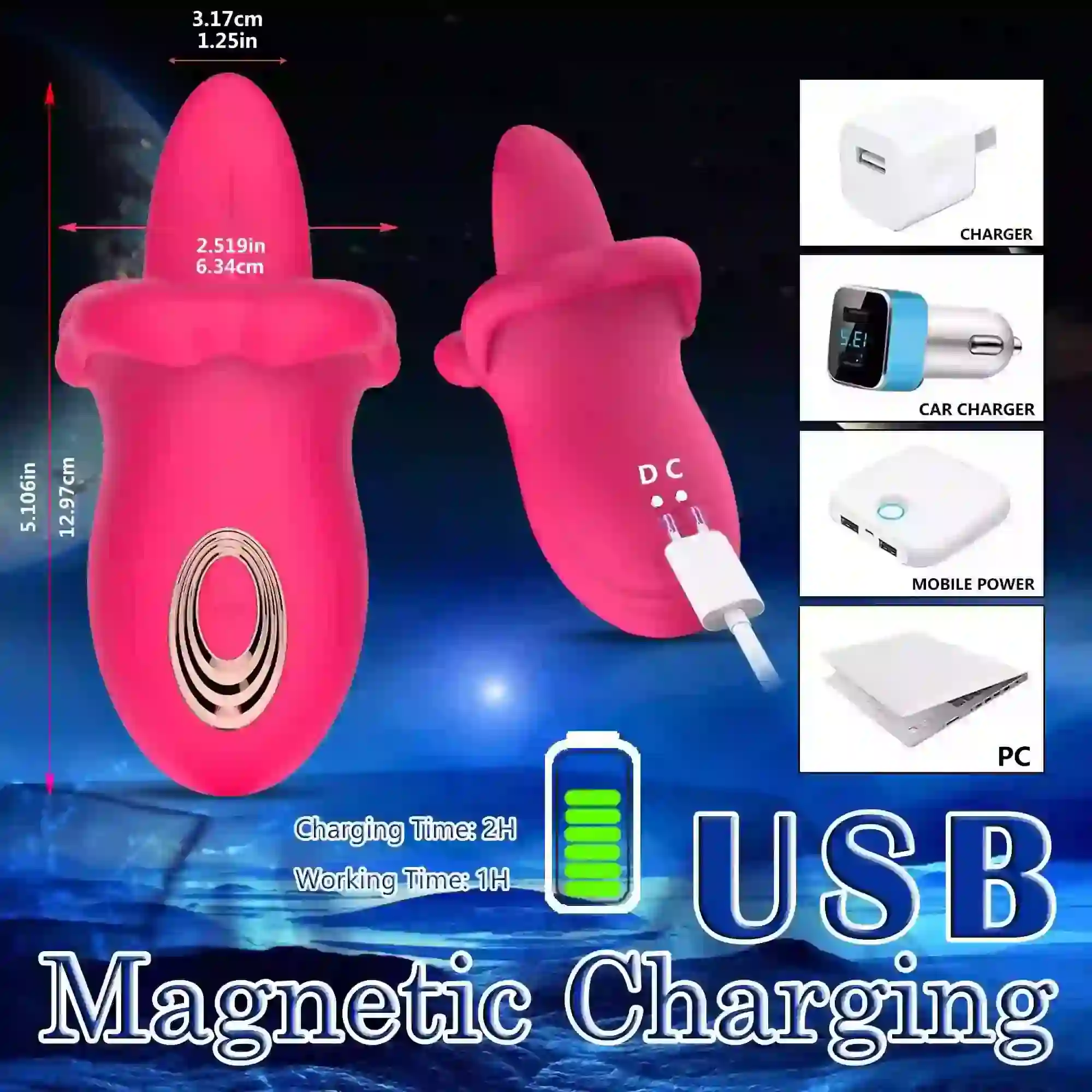 isensualflow es dildo silicona medica impermeable 7 modos