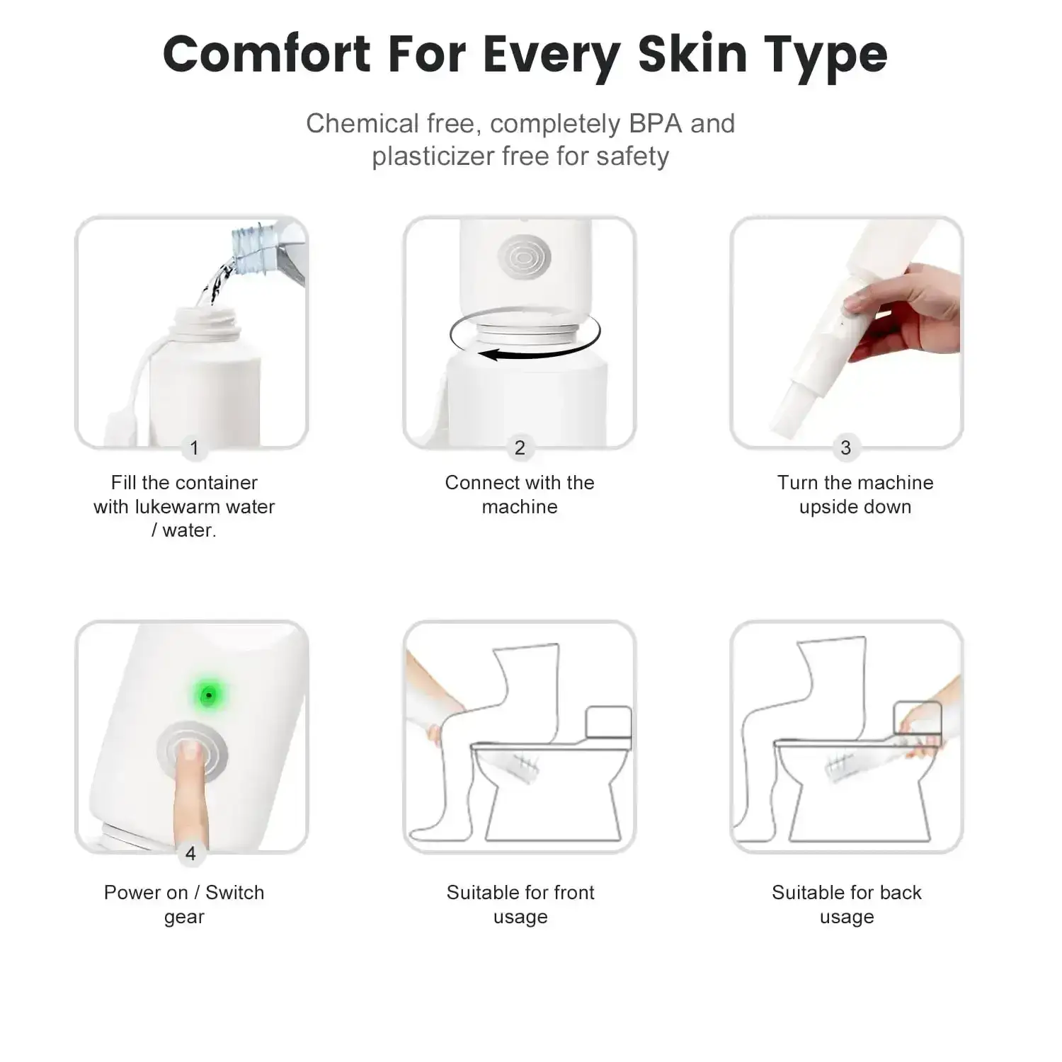 isensualflow es ducha intima electrica portatil bpa free