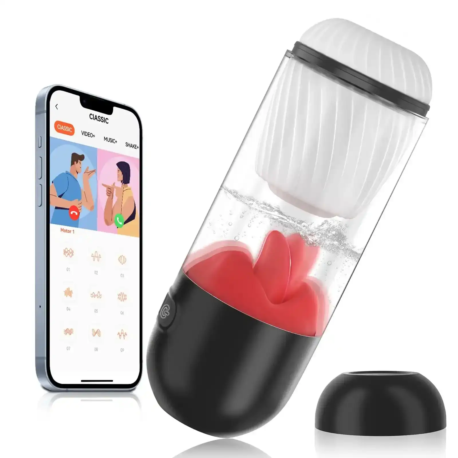isensualflow es estimulador masculino de silicona con masaje de agua
