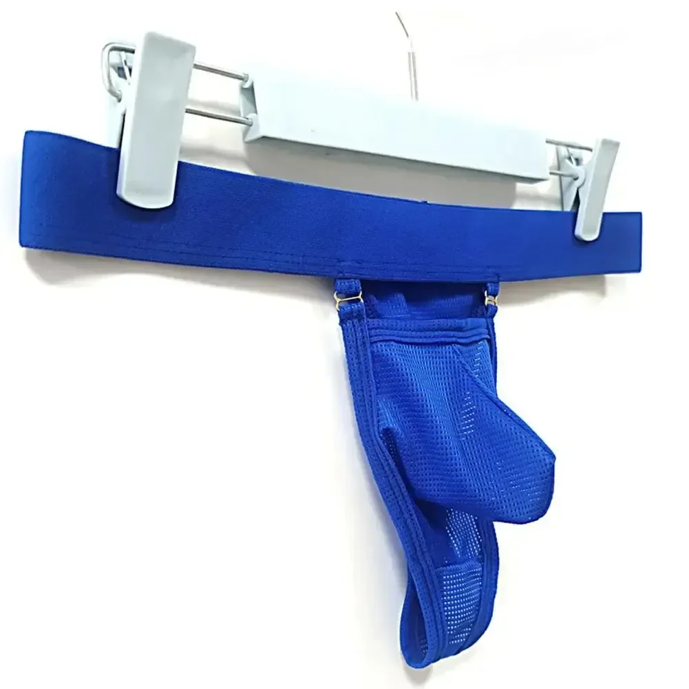 isensualflow es g-string transpirable de malla azul