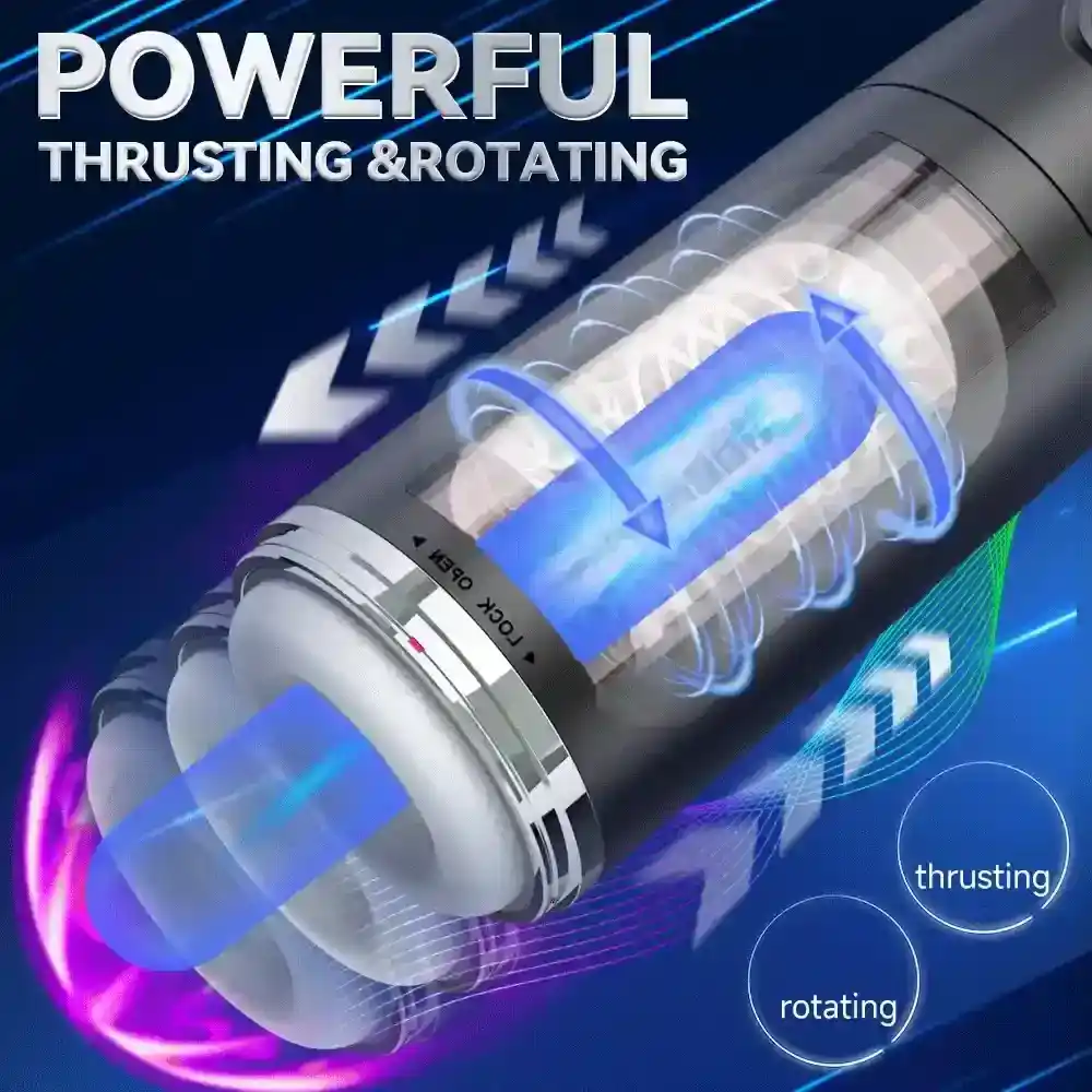 isensualflow es juguete sexual automatico rotacion y empuje