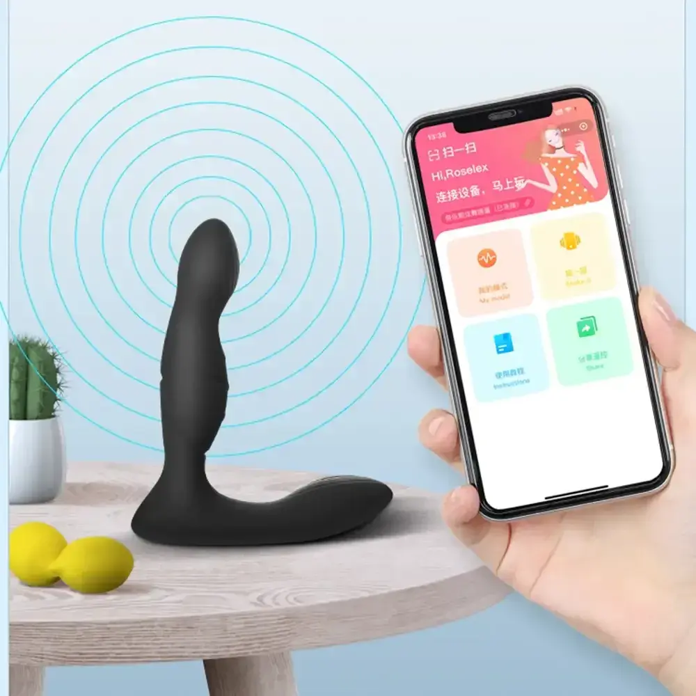 isensualflow es masajeador anal silicona app control app distancia