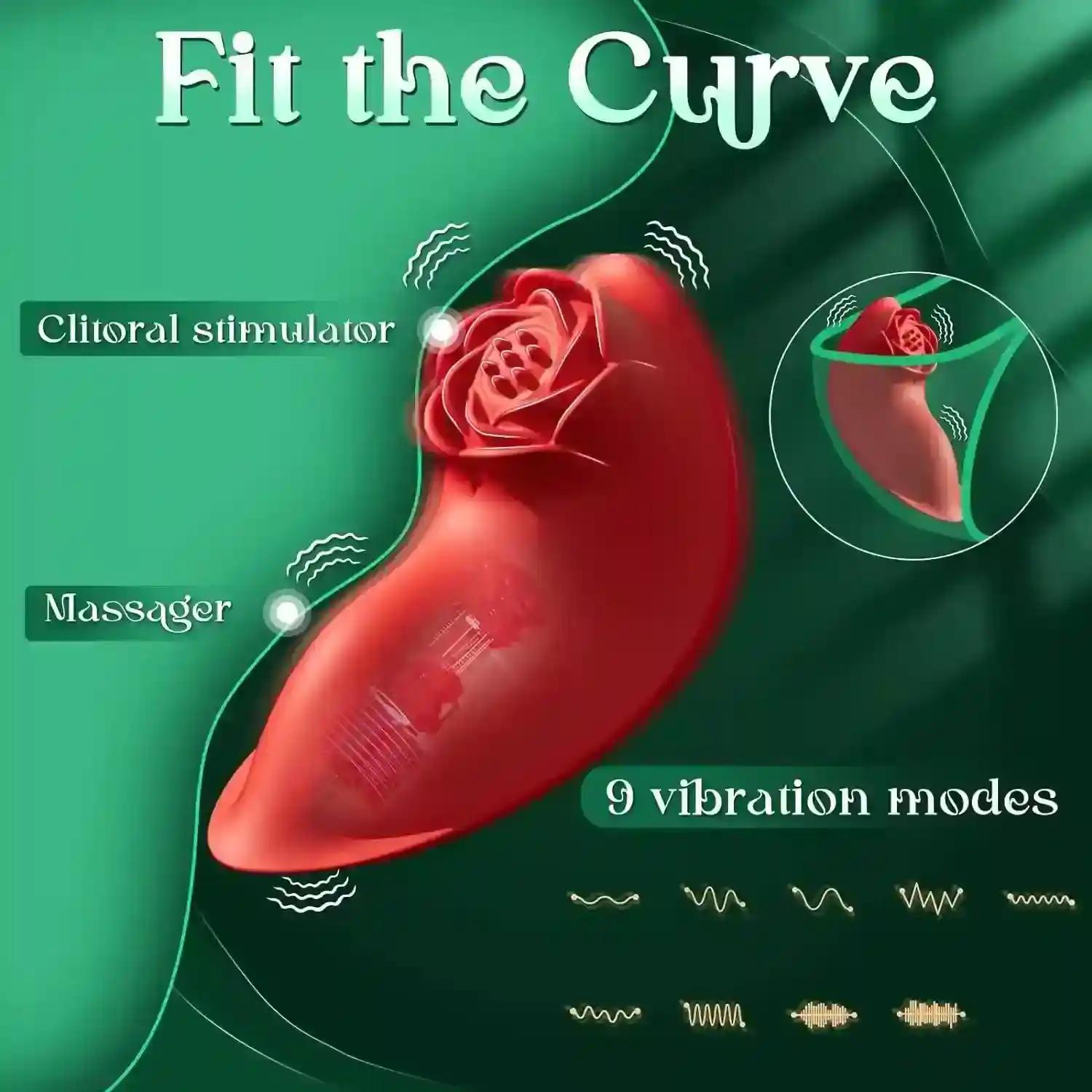 isensualflow es masajeador rosa silicona medica impermeable