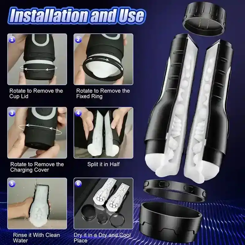 isensualflow es masturbador desmontable diseño innovador