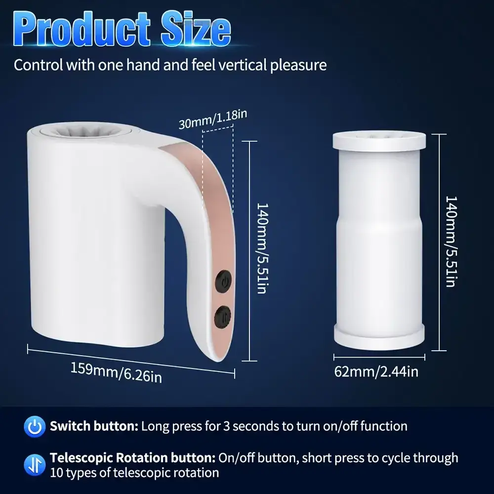 isensualflow es masturbador masculino telescopico textura realista