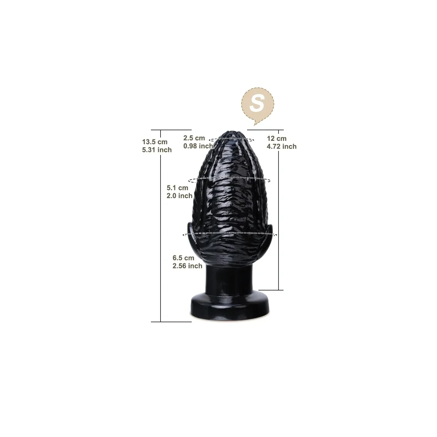 isensualflow es plug anal pvc con textura de puño