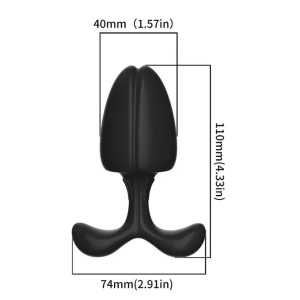 isensualflow es tapón anal ergonómico silicona negro