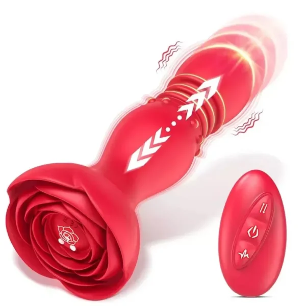 isensualflow es tapón anal rosa suave con cuentas