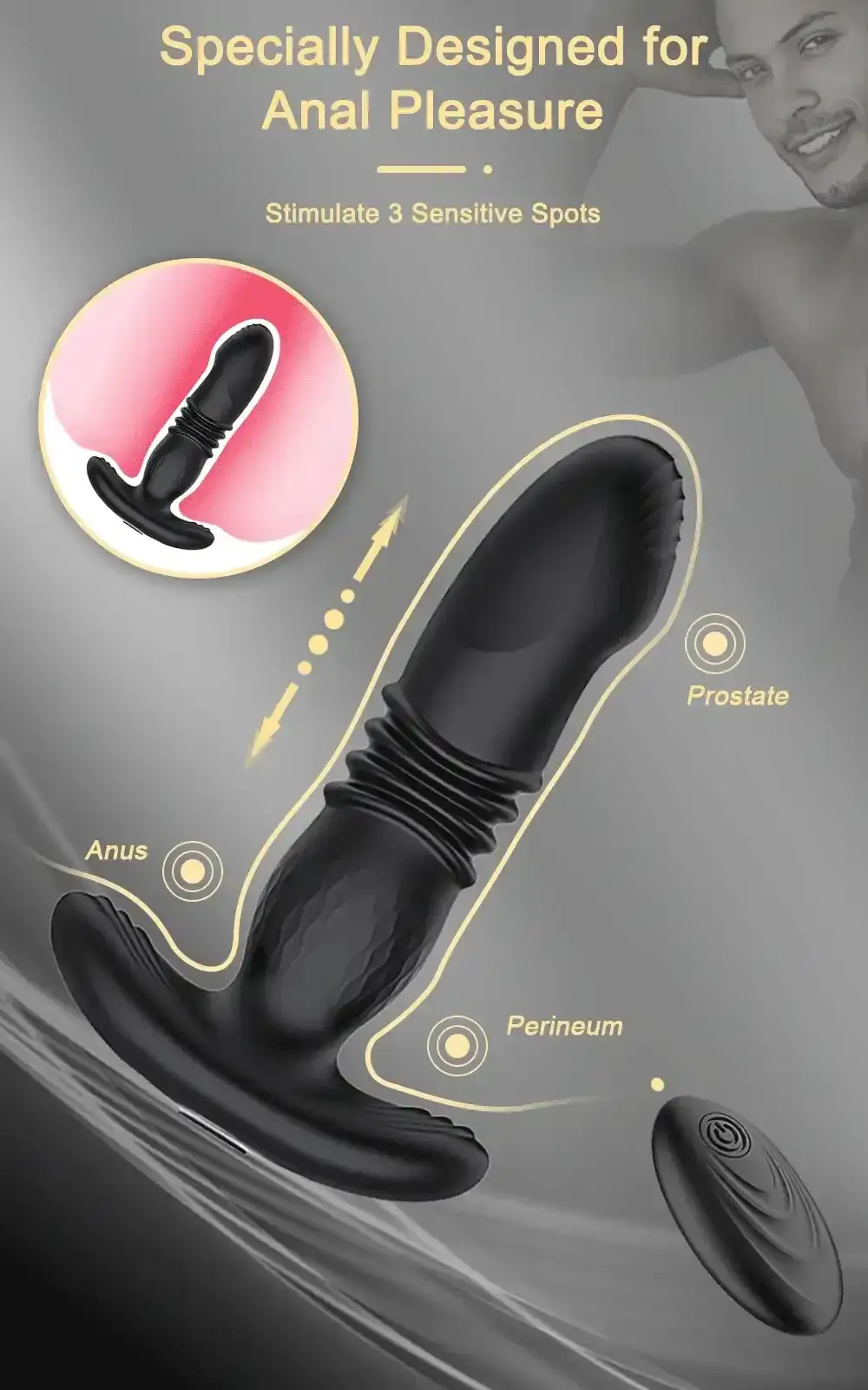 isensualflow es vibrador anal silicona medica hombres