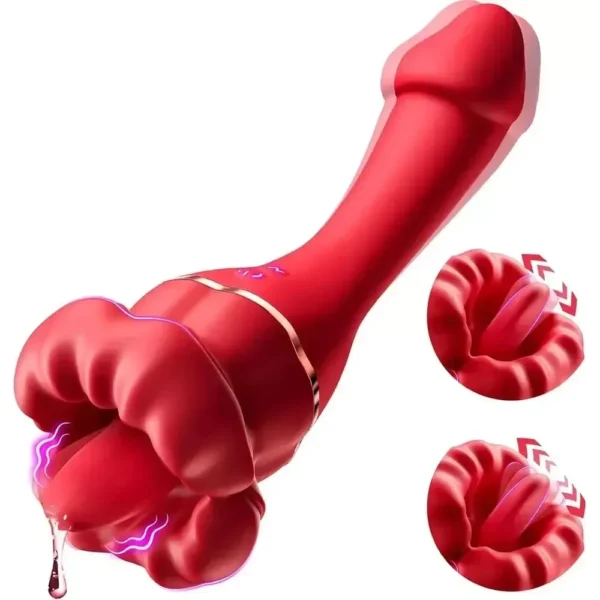 isensualflow es vibrador lengua silicona impermeable rosa
