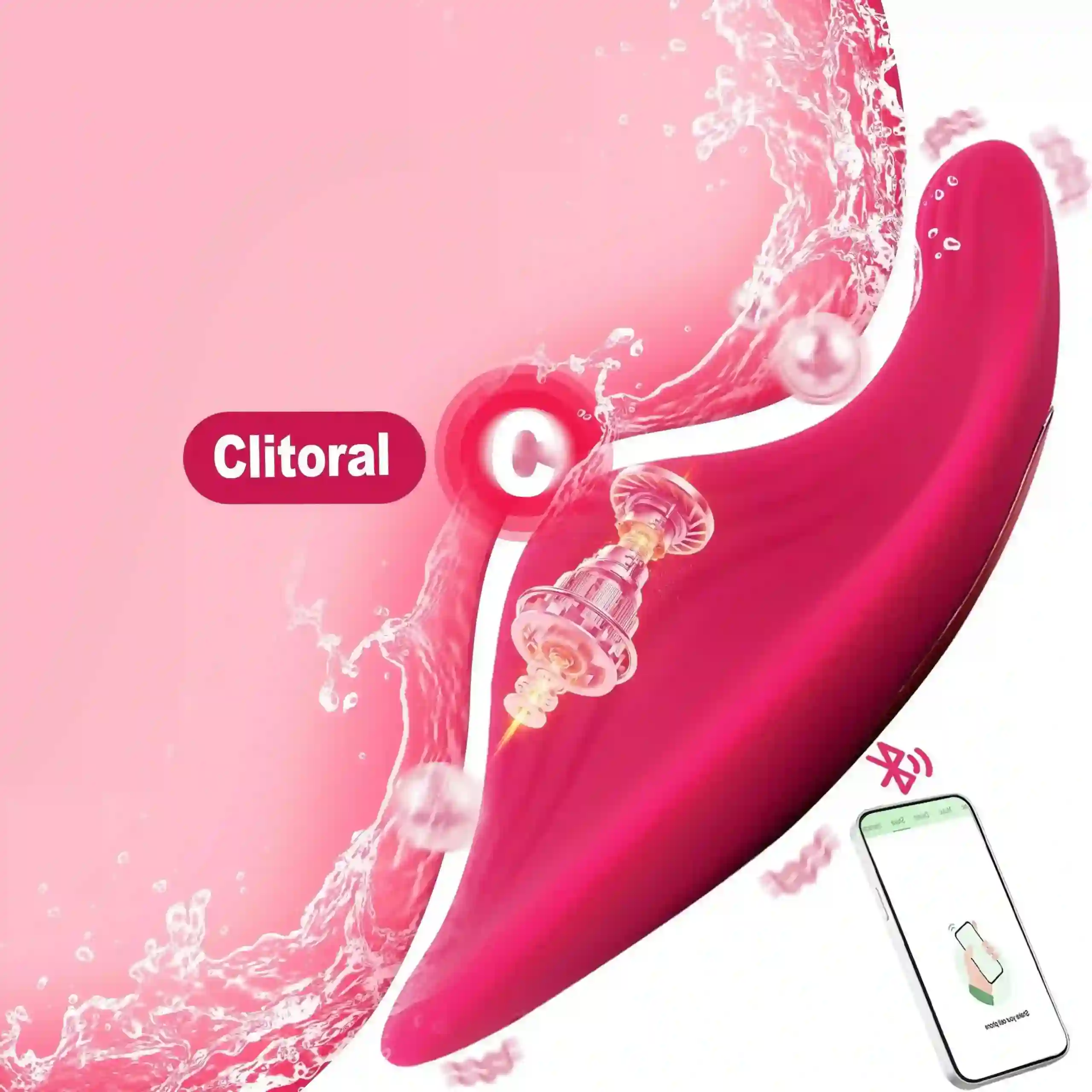 isensualflow es vibrador rosa de silicona medica portatil