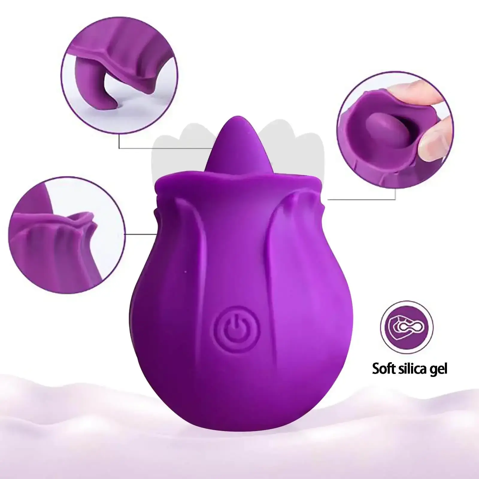 isensualflow es vibrador rosa silicona lengua estimulacion