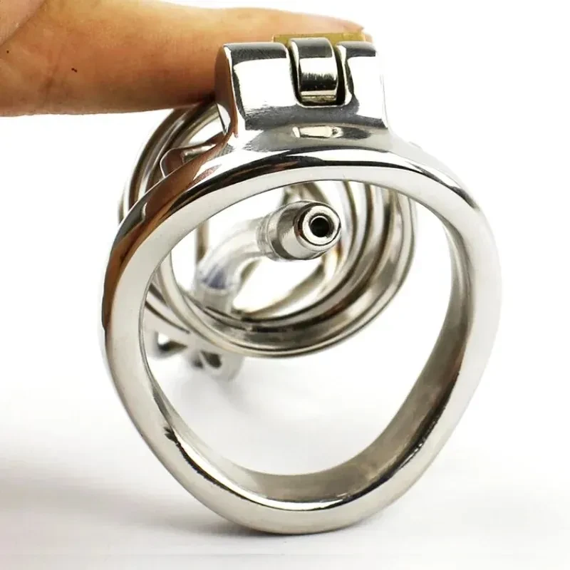 jaula con sonda uretral de metal