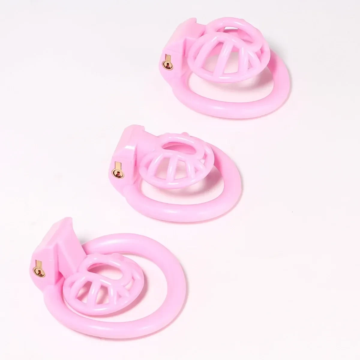 jaula de castidad sissy plastico blanco