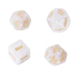 juego de dados de acrílico para encender pasión