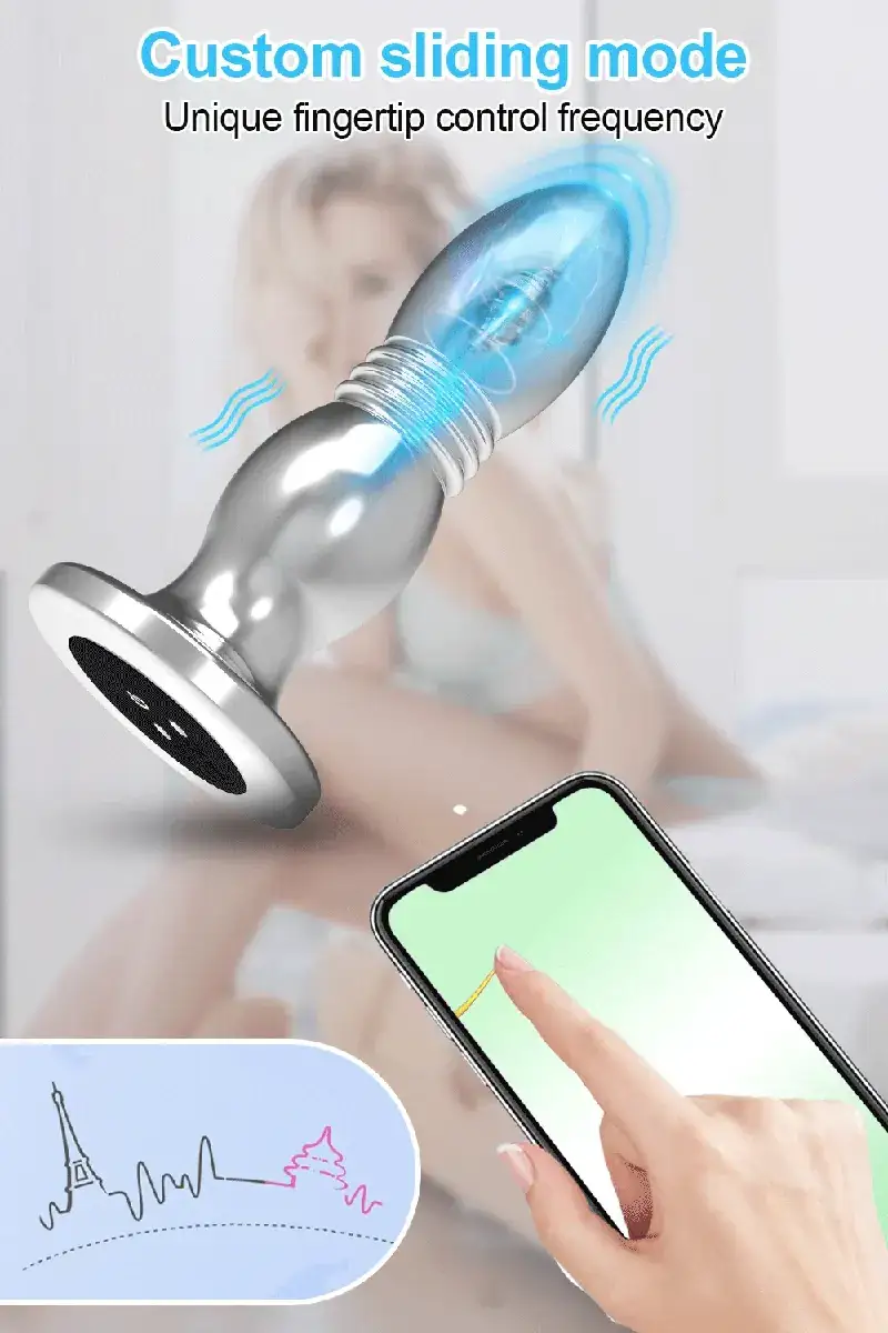 juguete anal acero con control app