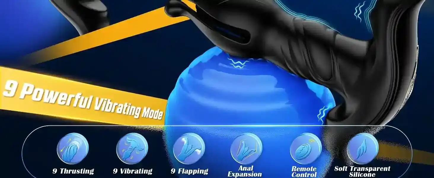 juguete anal expandible con 9 modos vibracion