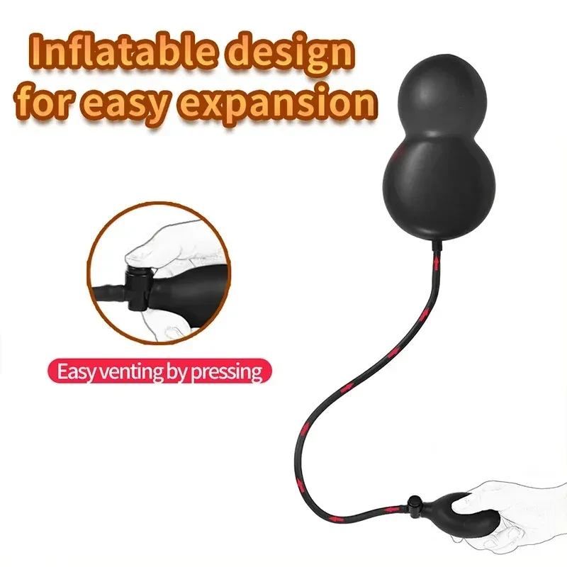juguete anal inflable suave cuerpo seguro silicona