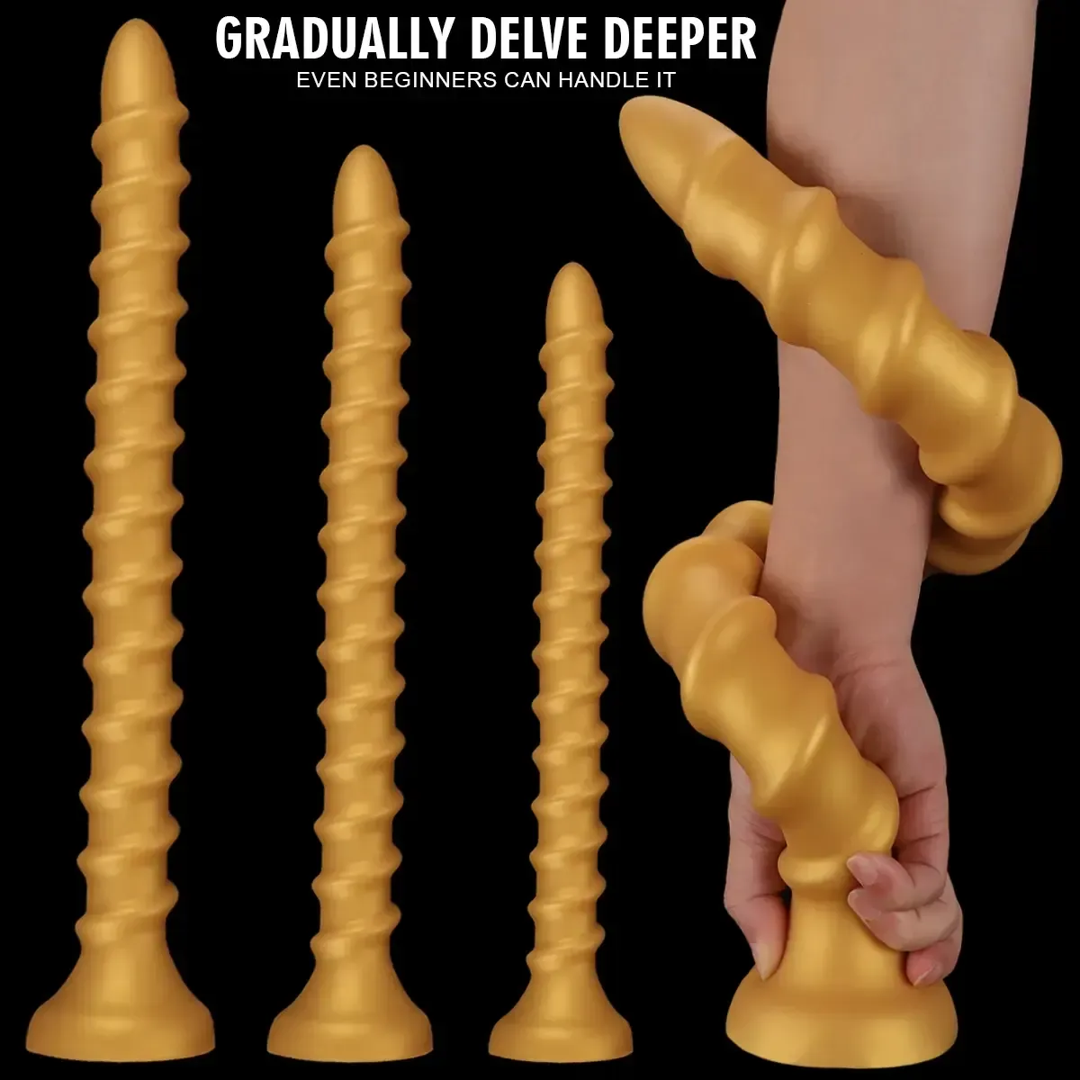 juguete anal largo diseno conico suave