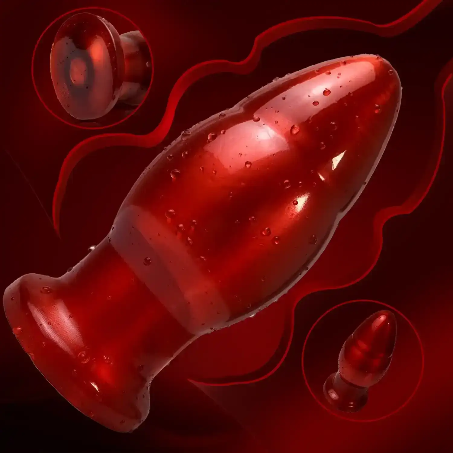 juguete anal pvc ergonomico 18 cm