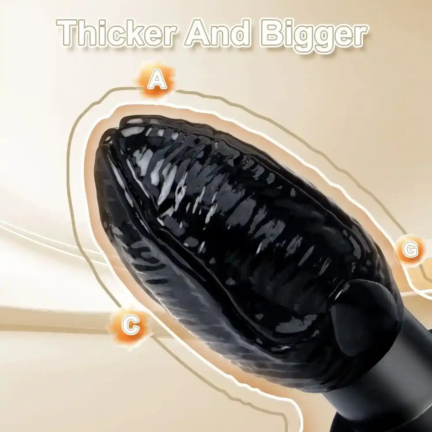 juguete anal pvc ergonómico forma puño