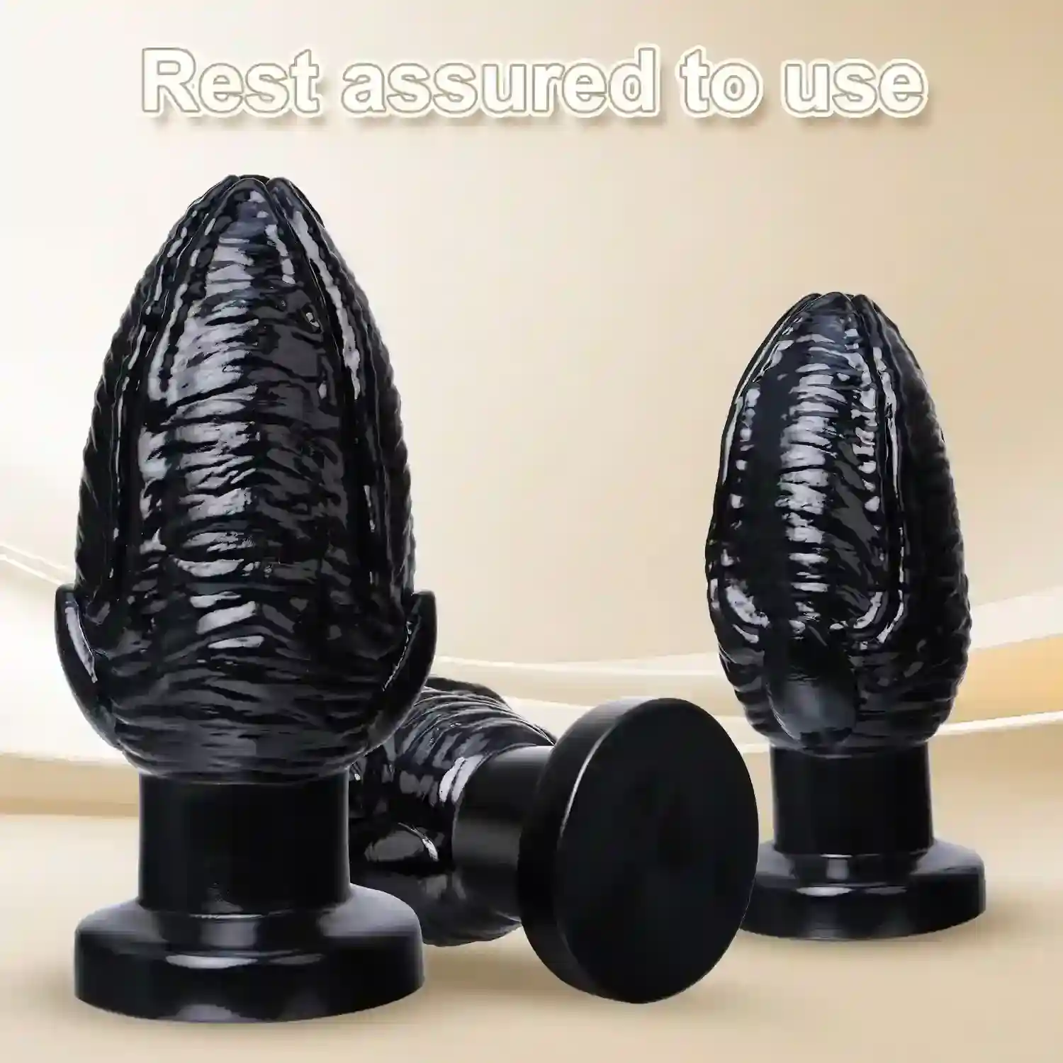 juguete anal pvc puno con textura