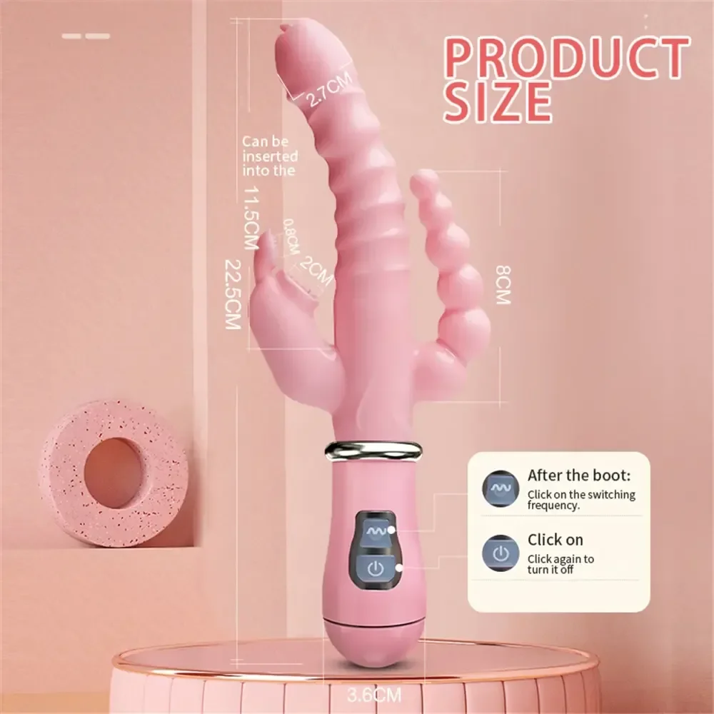 juguete anal rosa ajustable