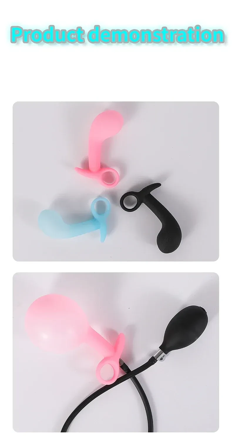 juguete anal silicona expandible negro