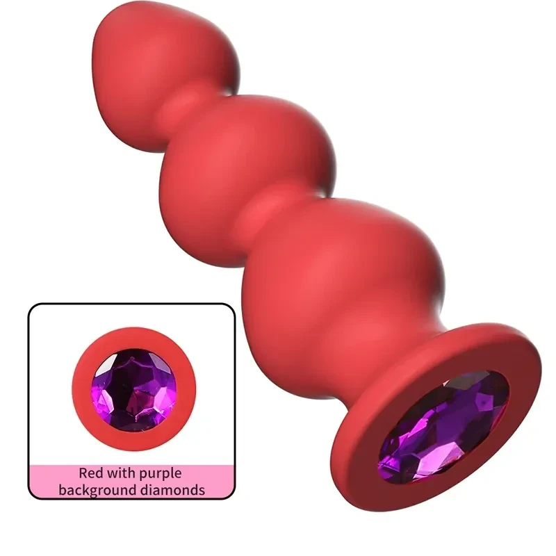 juguete anal silicona medica tamano pequeno diamantes
