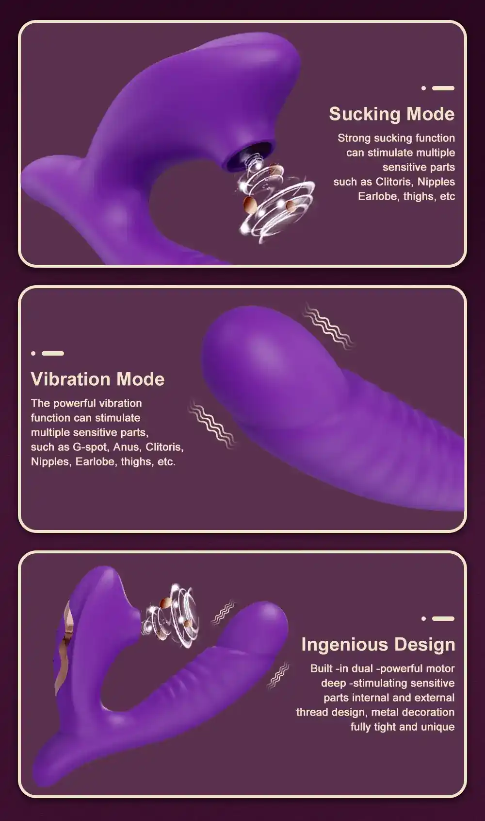 juguete intimo clitoris onda succion