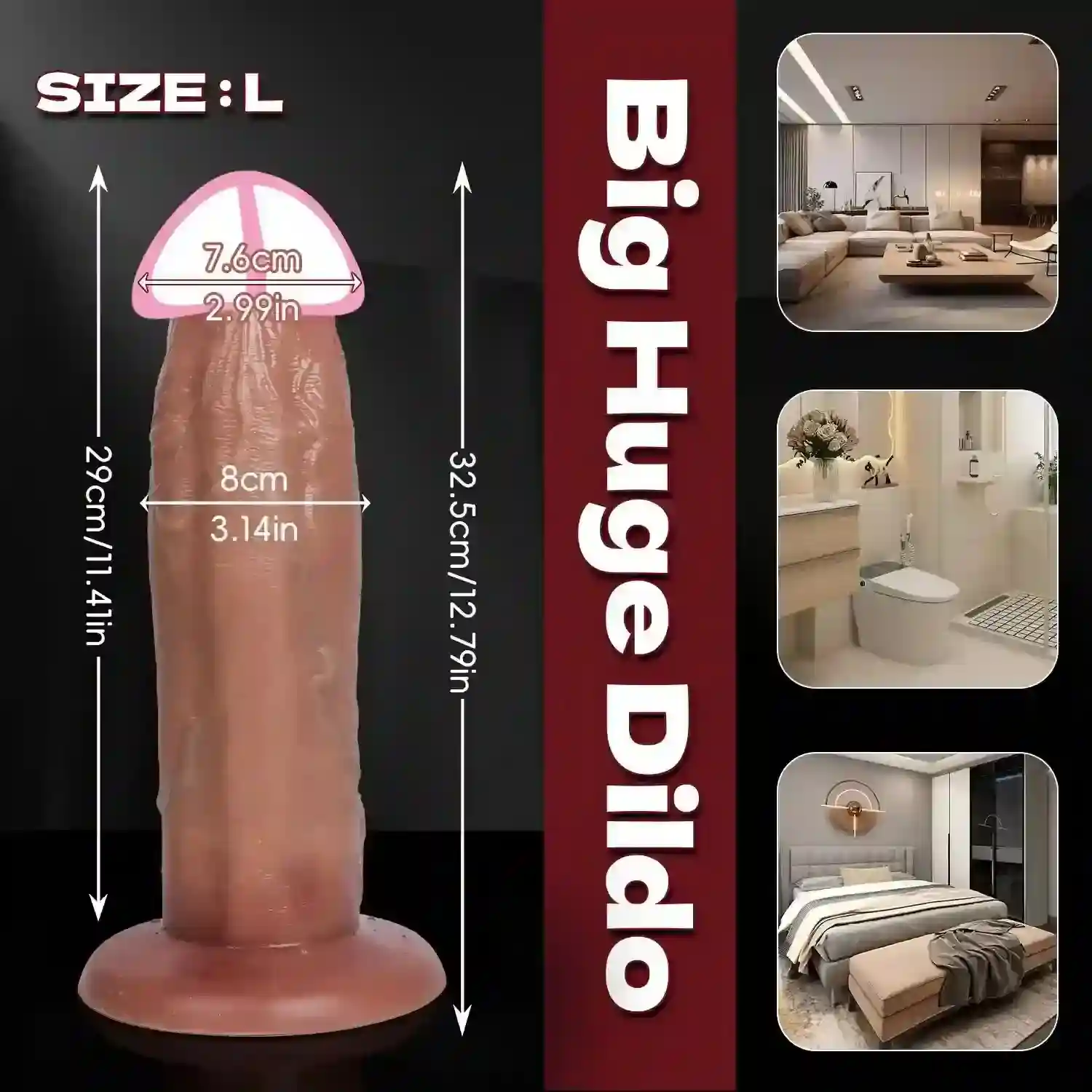 juguete íntimo textura realista doble densidad