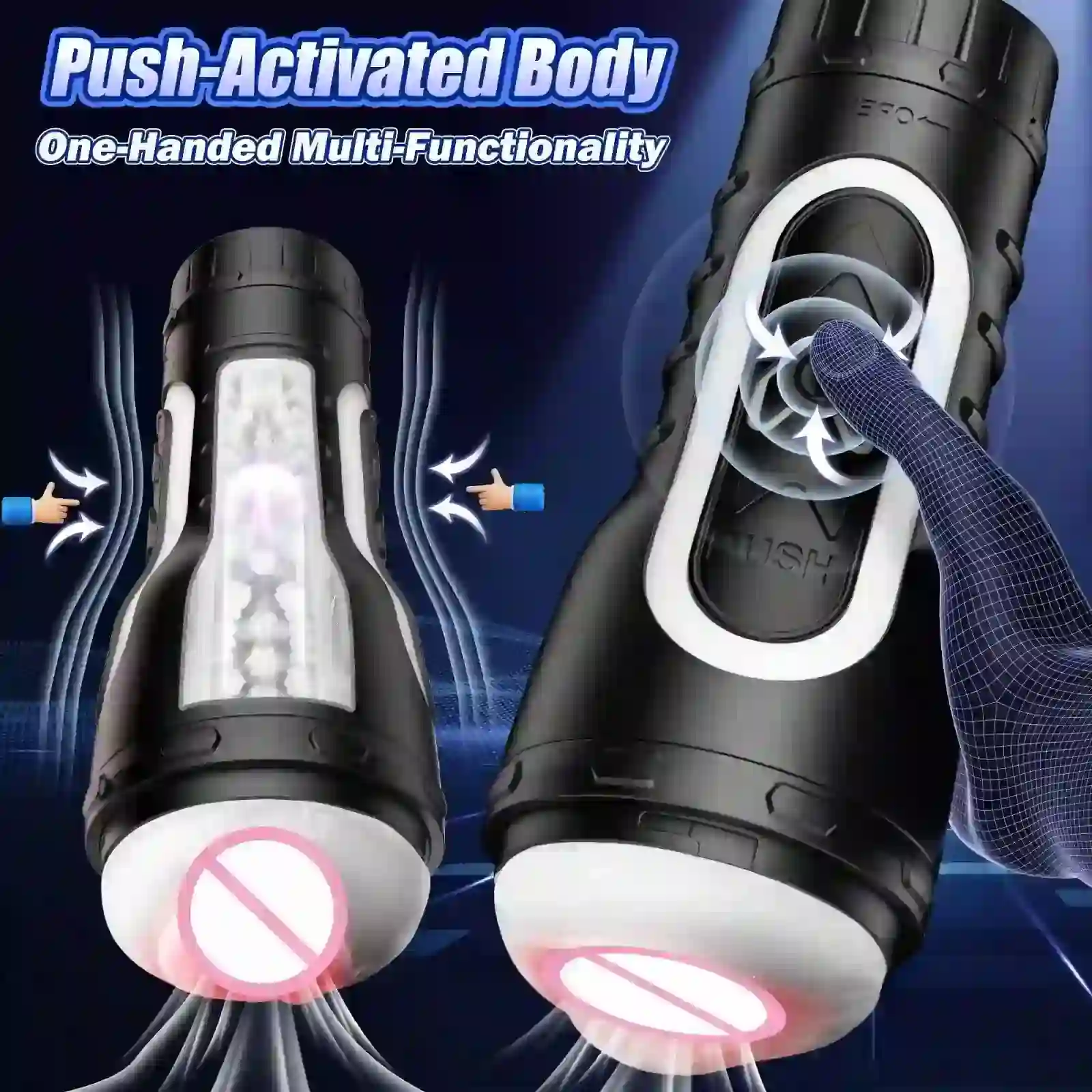 juguete masculino vibración succión potente