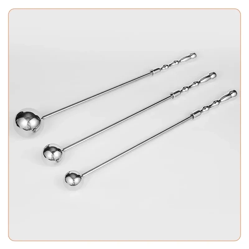juguete sexual anal metal plateado perlas