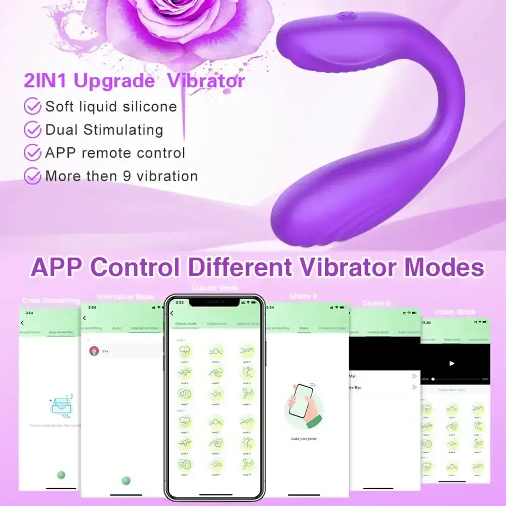 juguete sexual curvo app control