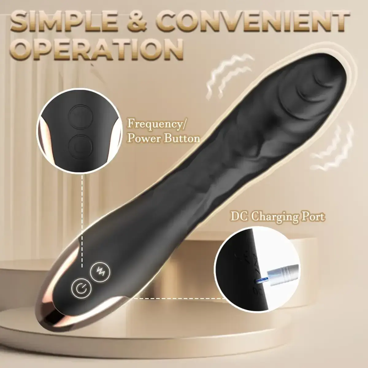 juguete sexual de silicona impermeable