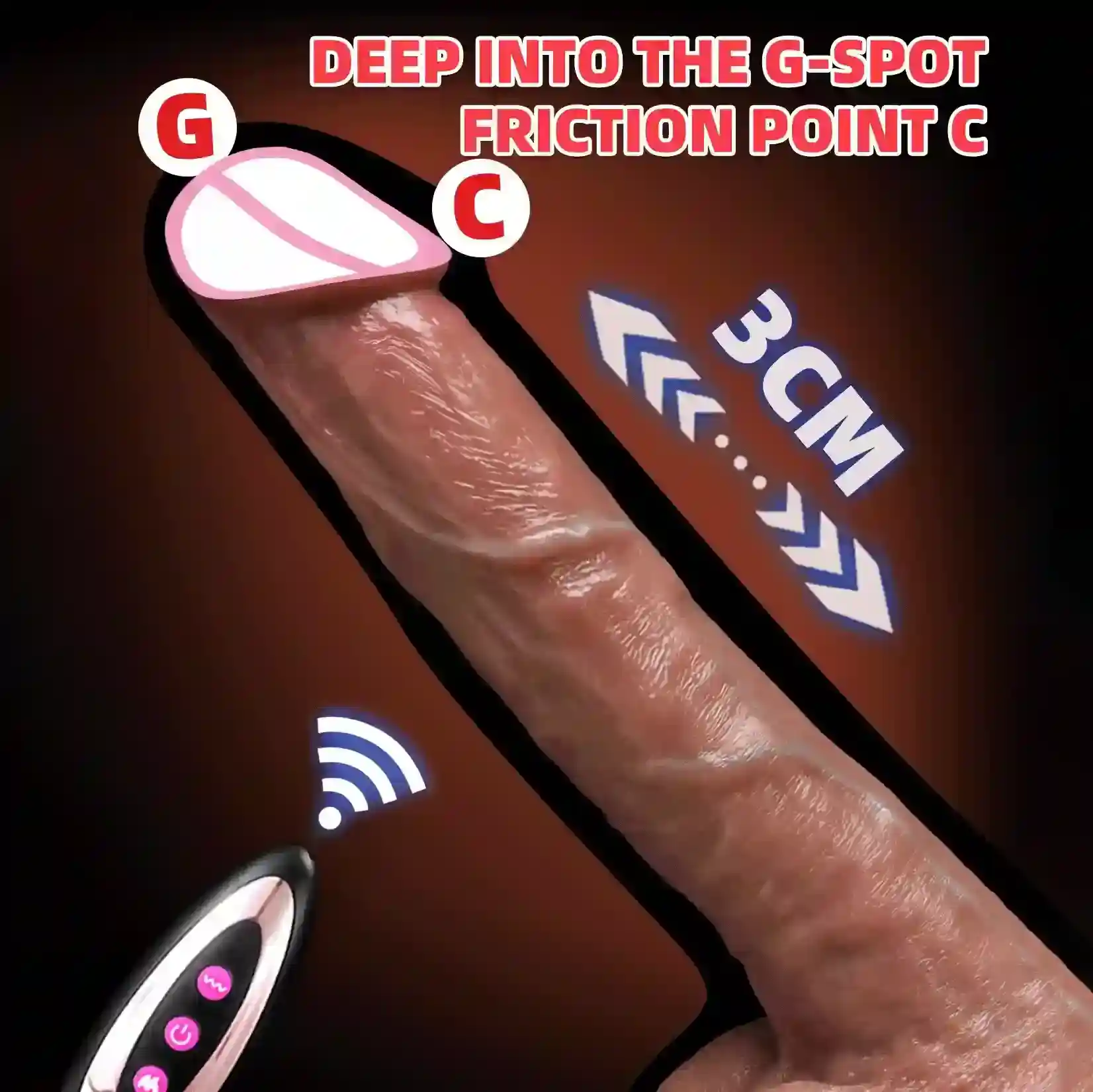 juguete sexual dildo telescopico calefaccion